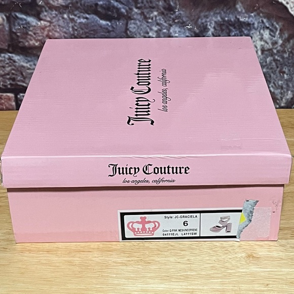 Juicy Couture Women's Platform JC-Graciela Size 6M Q-Pink Mesh/neoprene NWBT - Picture 6 of 15